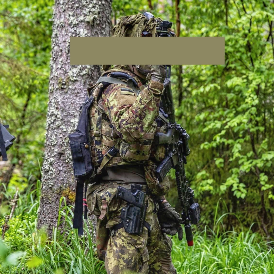 PANNELTAC  KYDEX OWB MID-DROP holster for H&K USP with a PANNELTAC Thigh Strap TS-2 and Holster Drop Mount HDM-1