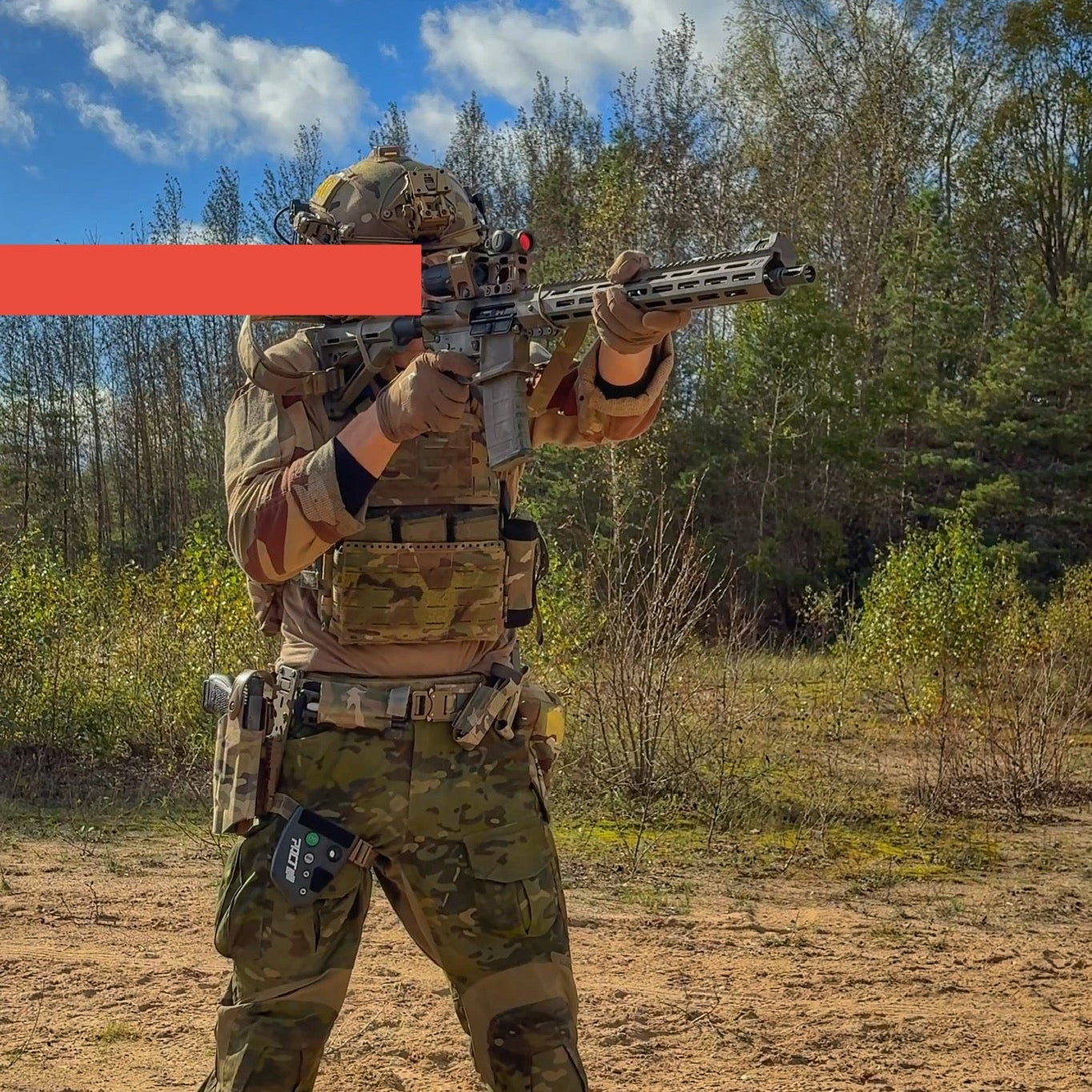 PANNELTAC STRIDE BELT with PANNELTAC LVL2 holster in MultiCam Original