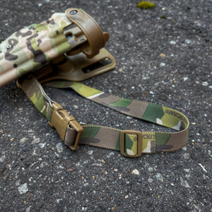 PANNELTAC LVL2 KYDEX holster with TS-2 thigh strap from PANNELTAC in MultiCam