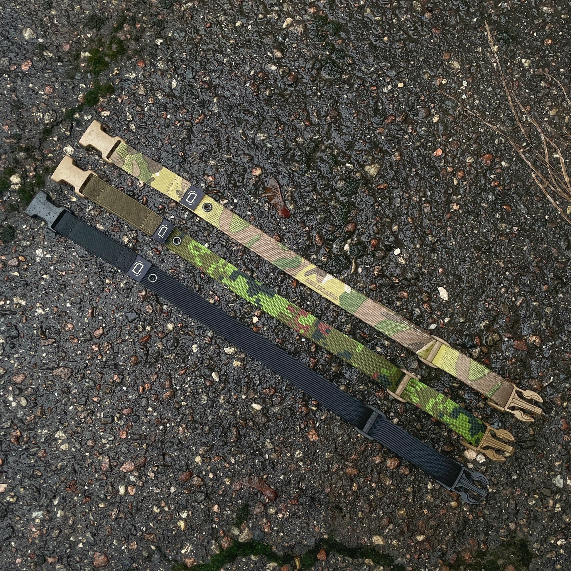 PANNELTAC  Thigh Strap TS-2 in MultiCam Original, ESTDCU and black colors.